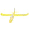 SAMOLOT ZABAWKA STYROPIANOWY SZYBOWIEC RZUTKA 47 CM LED - żółty
