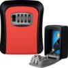 SEJF NA KLUCZE KOD 4 CYFRY PLASTIKOWY - czerwony