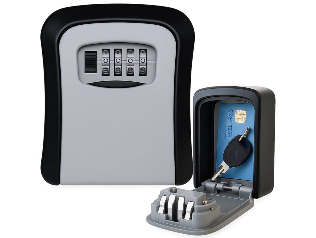 SEJF NA KLUCZE KOD 4 CYFRY PLASTIKOWY - szary