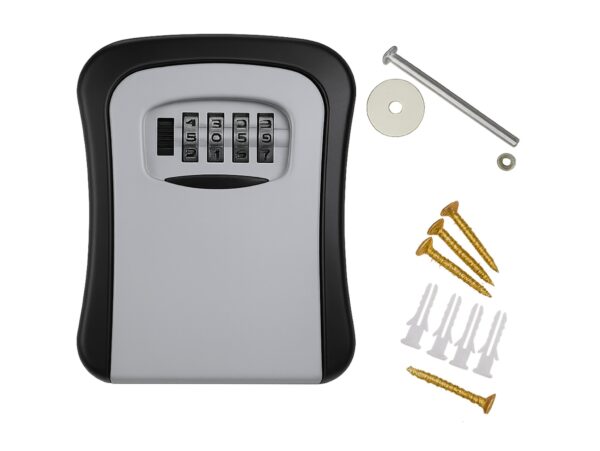 SEJF NA KLUCZE KOD 4 CYFRY PLASTIKOWY - szary
