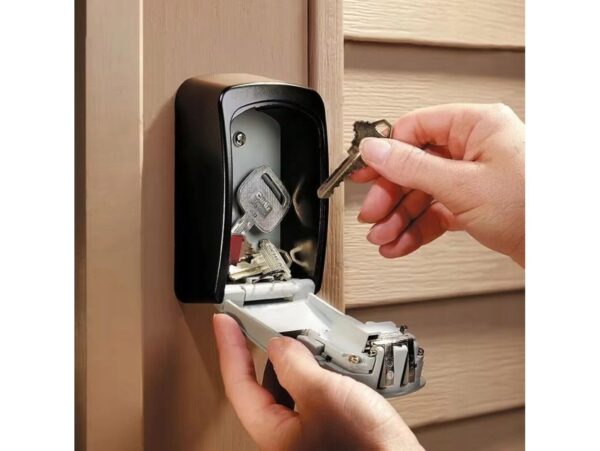 SEJF NA KLUCZE KOD 4 CYFRY PLASTIKOWY - szary