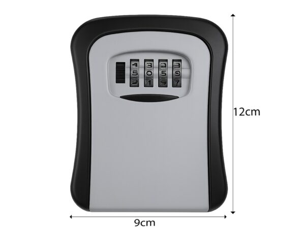 SEJF NA KLUCZE KOD 4 CYFRY PLASTIKOWY - szary