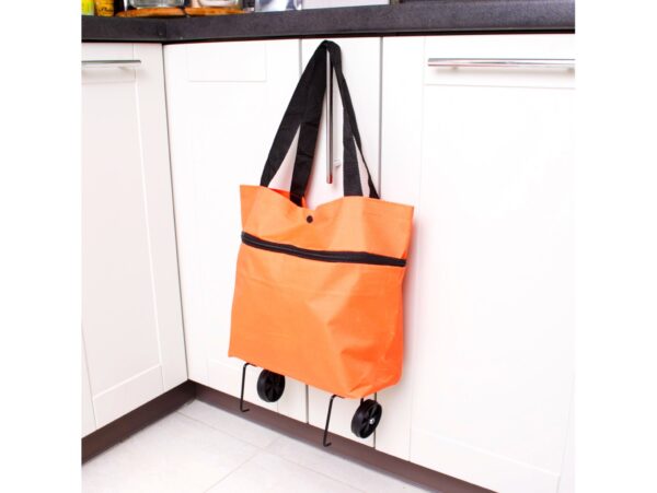 SKŁADANA TORBA NA KÓŁKACH - pomarańczowy