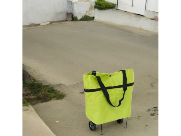 SKŁADANA TORBA NA KÓŁKACH - zielona