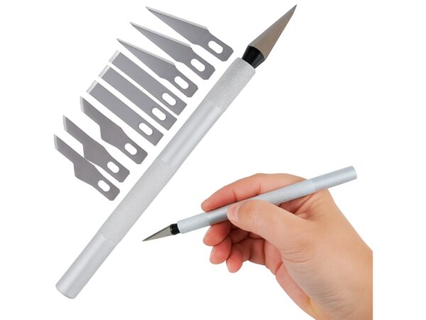 SKALPEL NOŻYK MODELARSKI 9 OSTRZY - 3 rodzaje ostrzy