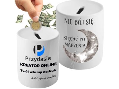 SKARBONKA DO SUBLIMACJI 330ML BIAŁA