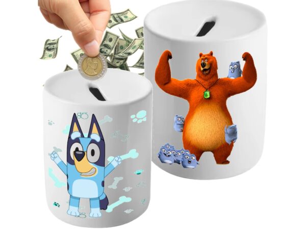 SKARBONKA DO SUBLIMACJI 330ML BIAŁA + PUDEŁKO - biały