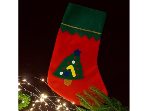 SKARPETA ŚWIĄTECZNA NA PREZENTY - choinka
