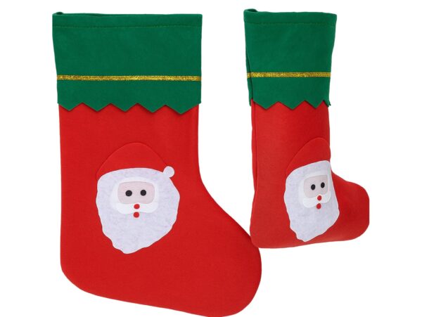 SKARPETA ŚWIĄTECZNA NA PREZENTY - głowa mikołaja