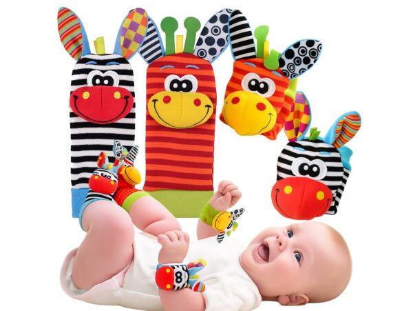 SKARPETKI SENSORYCZNE DLA NIEMOWLĄT GRZECHOTKI