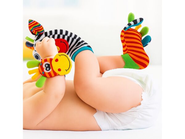 SKARPETKI SENSORYCZNE DLA NIEMOWLĄT GRZECHOTKI