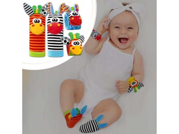 SKARPETKI SENSORYCZNE DLA NIEMOWLĄT GRZECHOTKI