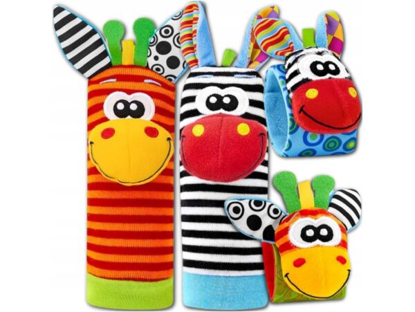 SKARPETKI SENSORYCZNE DLA NIEMOWLĄT GRZECHOTKI