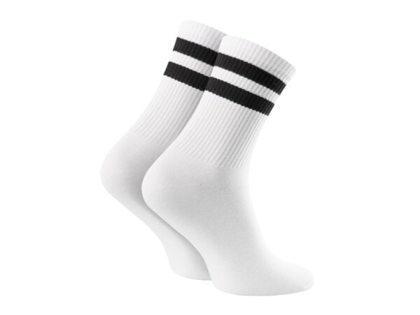 SKARPETY SPORTOWE WYSOKIE 3 PARY 39-44 - biały