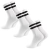 SKARPETY SPORTOWE WYSOKIE 3 PARY 39-44 - biały