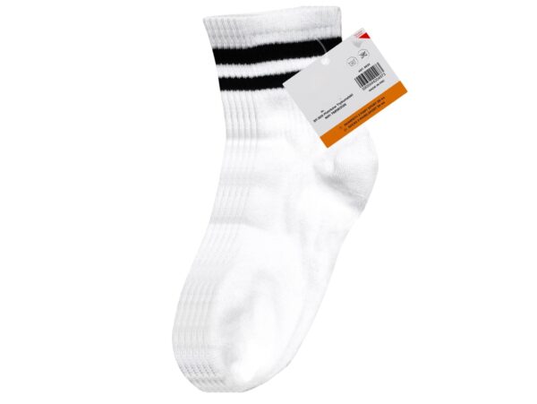 SKARPETY SPORTOWE WYSOKIE 3 PARY 39-44 - biały