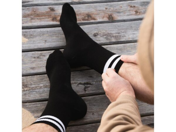 SKARPETY SPORTOWE WYSOKIE 3 PARY 39-44 - czarny