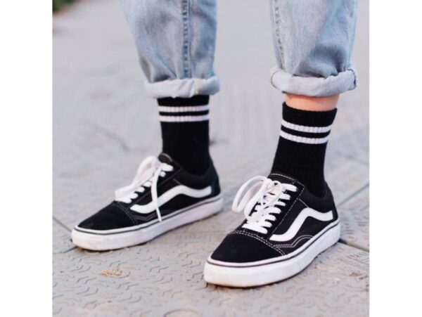 SKARPETY SPORTOWE WYSOKIE 3 PARY 39-44 - czarny