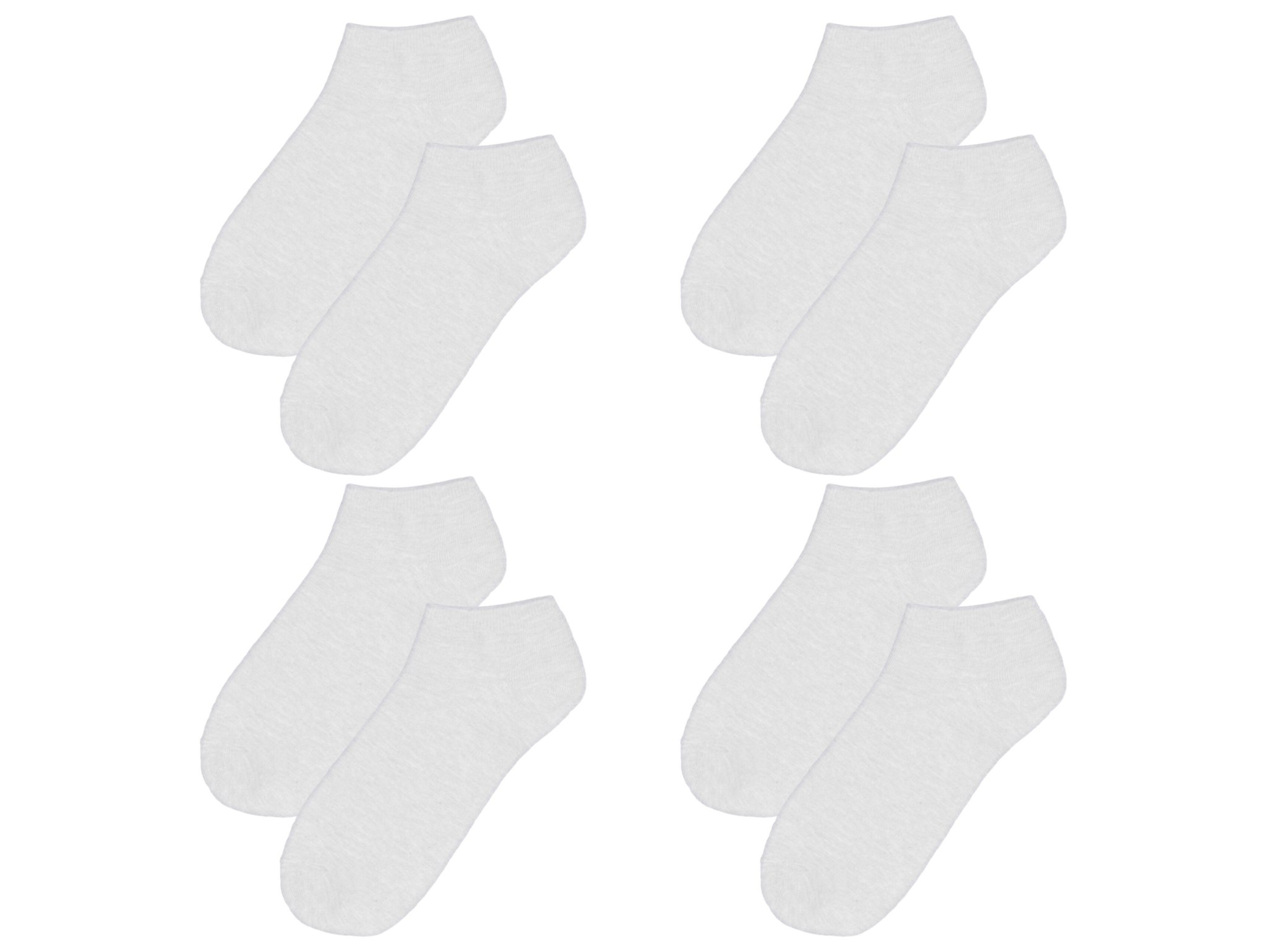 SKARPETY STOPKI BAWEŁNIANE 4 PARY 39-44 - biały