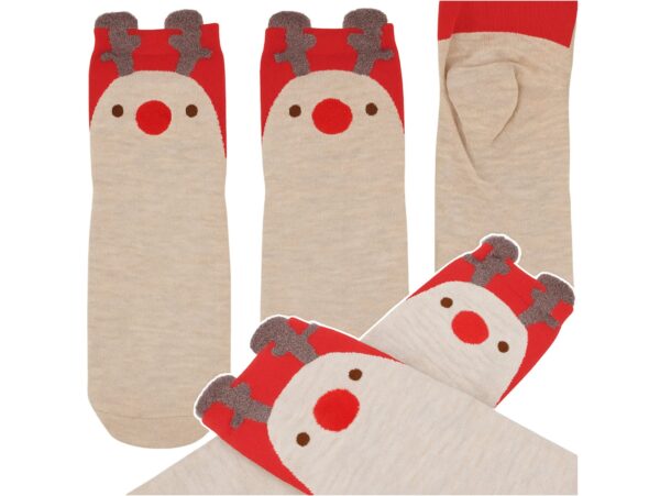 SKARPETY ŚWIĄTECZNE DAMSKIE - renifery