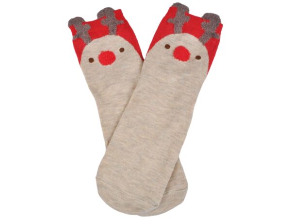 SKARPETY ŚWIĄTECZNE DAMSKIE - renifery