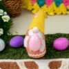 SKRZAT WIOSENNY WIELKANOCNY Z JAJKIEM 32X11cm - pomarańczowy