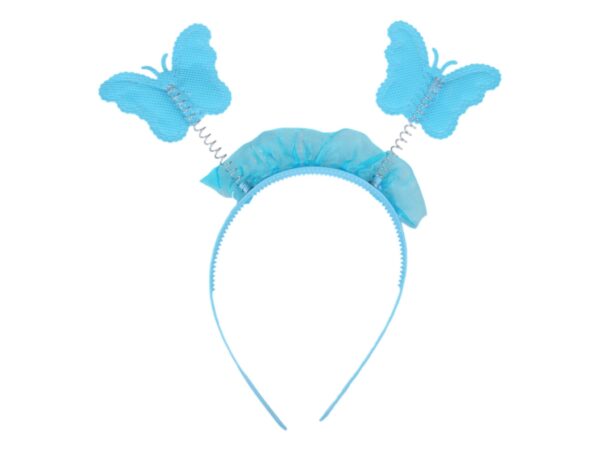 SKRZYDŁA MOTYLA ŚWIECĄCE ZESTAW DLA DZIECI 3el - niebieski