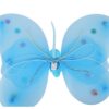 SKRZYDŁA MOTYLA ŚWIECĄCE ZESTAW DLA DZIECI 3el - niebieski