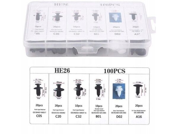 SPINKI KLIPSY SAMOCHODOWE DO TAPICERKI