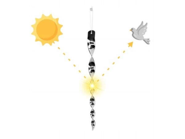 SPIRALA WIATROWA ODSTRASZACZ PTAKÓW 30cm 10SZT