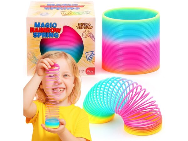 SPRĘŻYNA MAGICZNA TĘCZOWA SPRĘŻYNKA MAGIC KOLOROWA