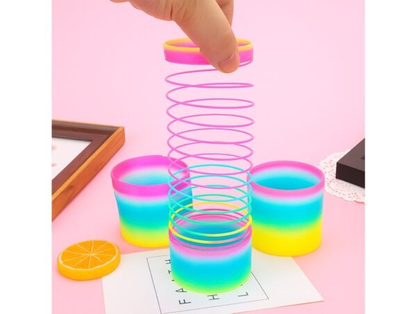 SPRĘŻYNA MAGICZNA TĘCZOWA SPRĘŻYNKA MAGIC KOLOROWA