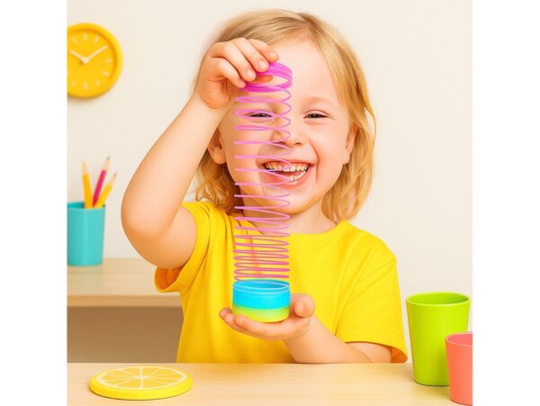 SPRĘŻYNA MAGICZNA TĘCZOWA SPRĘŻYNKA MAGIC KOLOROWA