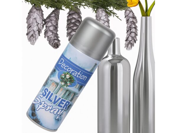 SPRAY DEKORACYJNY FARBA - srebrny