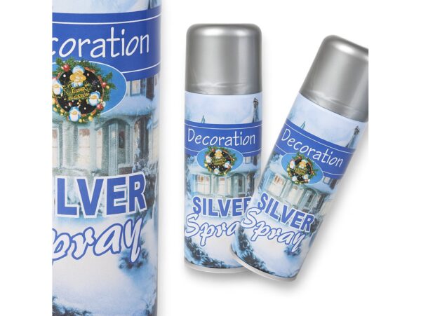 SPRAY DEKORACYJNY FARBA - srebrny