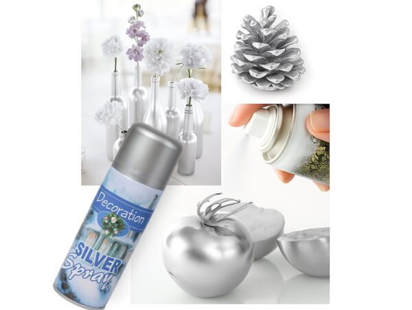 SPRAY DEKORACYJNY FARBA - srebrny