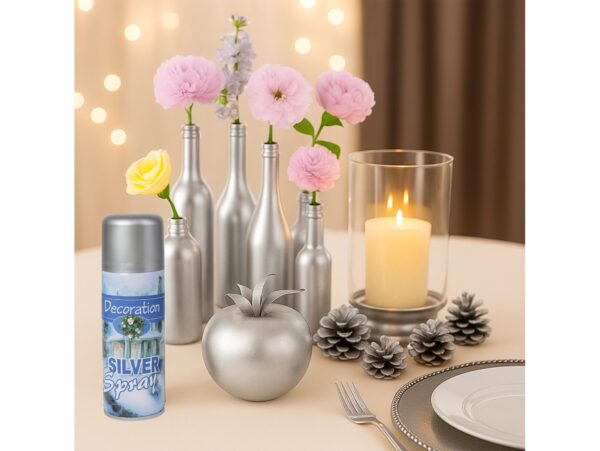 SPRAY DEKORACYJNY FARBA - srebrny
