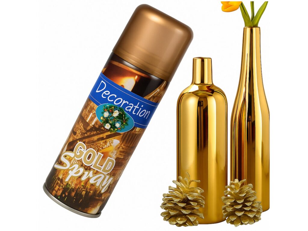 SPRAY DEKORACYJNY FARBA - złoty