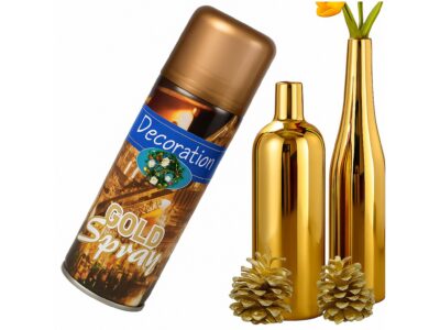 SPRAY DEKORACYJNY FARBA - złoty