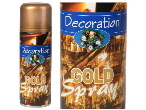 SPRAY DEKORACYJNY FARBA - złoty
