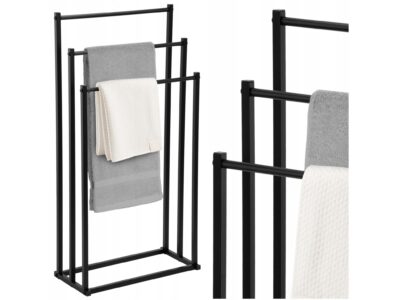 STOJAK ŁAZIENKOWY NA RĘCZNIKI 3 POZIOMY 86x44x21cm - typ 2