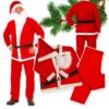 STRÓJ MIKOŁAJA KOSTIUM ŚWIĘTA ZESTAW 5 ELEMENTÓW