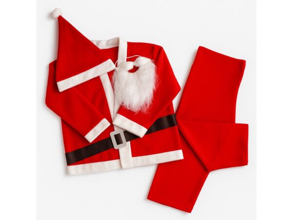 STRÓJ MIKOŁAJA KOSTIUM ŚWIĘTA ZESTAW 5 ELEMENTÓW