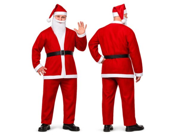 STRÓJ MIKOŁAJA KOSTIUM ŚWIĘTA ZESTAW 5 ELEMENTÓW