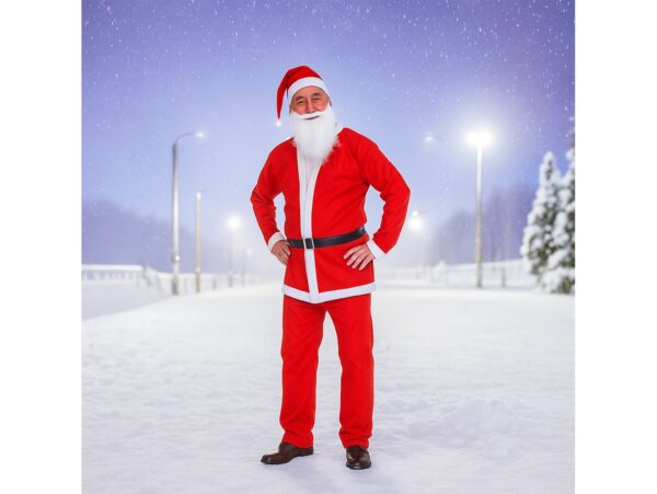 STRÓJ MIKOŁAJA KOSTIUM ŚWIĘTA ZESTAW 5 ELEMENTÓW