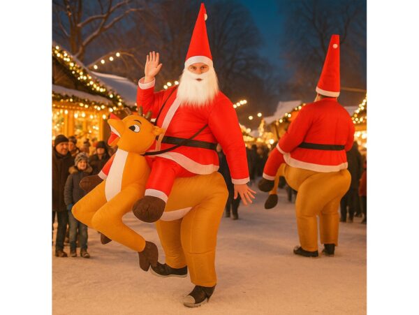 STRÓJ MIKOŁAJA NA RENIFERZE