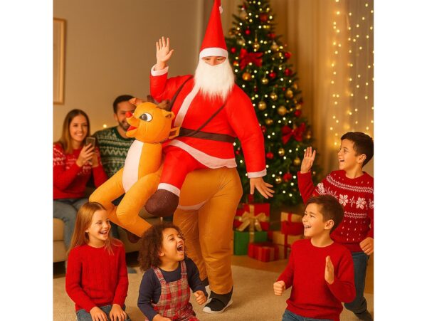 STRÓJ MIKOŁAJA NA RENIFERZE