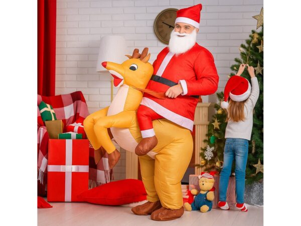 STRÓJ MIKOŁAJA NA RENIFERZE