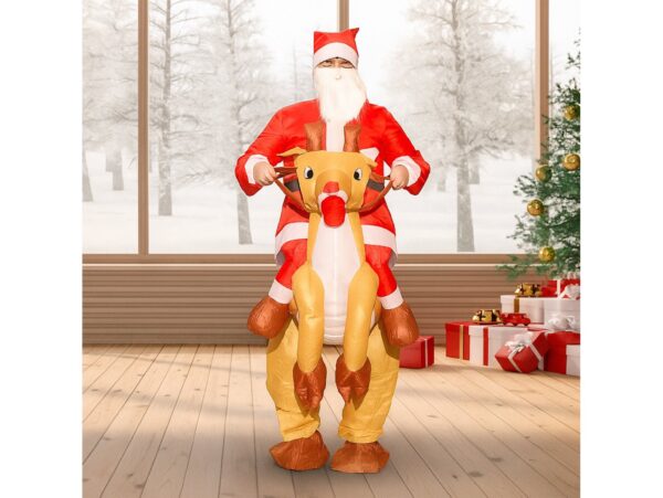 STRÓJ MIKOŁAJA NA RENIFERZE