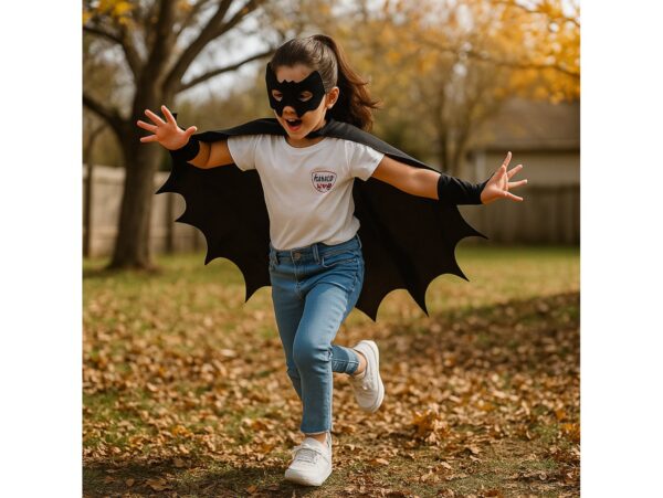 STRÓJ PRZEBRANIE NIETOPERZ PELERYNA 130x100 + MASKA